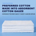 tamponi di garza medica in cotone 4 "garza non sterile